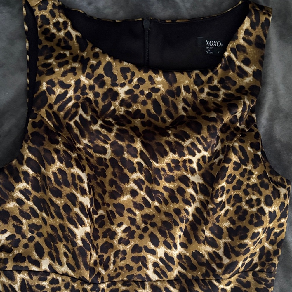 XOXO Animal Print Sleeveless dress